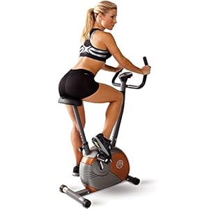 Marcy Start ME708 Upright Magnetic Exercise Bike, 17 Stone Capacity