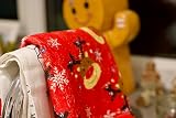 Lex's Linens Christmas Cotton Tea Towel Kitchen Towel 2 Pack Santa Rudolph view 5
