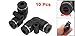 uxcell 10 Pcs Air Pneumatic 4mm to 4mm L Shaped Push in Elbow Connector Fittings