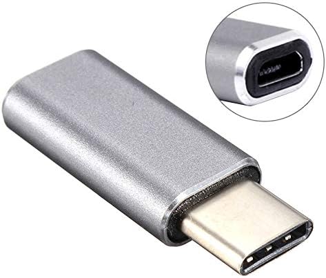 CYcaibang Cellphone Data Line for Galaxy S8 & S8 + / LG G6 / Huawei P10 & P10 Asset/Xiaomi Mi6 & Max 2 and Other Smartphones(Black), Aluminum Micro USB to USB 3.1 Type-c Converter Adapter