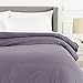 Amazon Brand – Pinzon Flannel Duvet Cover - Full or Queen, Graphite