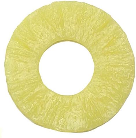 Artificial Pineapple Slice Yellow Plastic Replica - 3"Dia