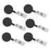 Bokit 60Pcs NEW Retractable Reel ID Badge Key Card Name Tag Holders with Belt Clip for Keys-ids-badges Black