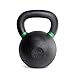 CAP Barbell SDK5-053 Cast Iron Competition Kettlebell Weight, 53 Pound, Black/Green