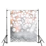 DODOING 3x5ft Hazy Bubble Photography Backdrop Customized Newborn Baby Birthday Photo Background Studio Prop Light Glitter Bokeh