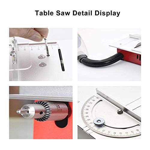 FZYE Mini tragbare Tischkreissägen Multifunktionales Sägeblatt-Hebeschneiden Einstellbare Geschwindigkeit für das… – Bild 6