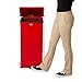 Rubbermaid Commercial Defenders Front Step-On Trash Can with Plastic Liner, 24 Gallon, Red, FGST24EPLRD