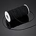 Outus 100 Yards 2 mm Elastic Cord Stretch String Elastic Beading Cord Craft Thread for Jewelry Making(Black,0.08 Inches)