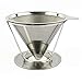 Reusable Stainless Steel Coffee Dripper Pour Over Coffee Maker Drip Coffee Filter,S,stainless steel