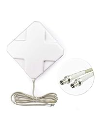 Eightwood 35dBi 4G LTE Antena Dual TS9 Conector macho para Verizon Router T Mobile Sprint 4G AT&T Módem USB de punto de acceso móvil