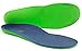 Dr. Foot's Plantar Fasciitis Insoles - Arch Support Shoe Inserts for Flat Feet, Foot & Heel Pain and Over-Pronation, Diabetic Anti-Sweat Foam for Comfort & Relief - L Blue&Green