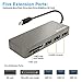 Verbatim USB C Hub/Adapter with MicroSD Card and SD Card Reader,3 USB 3.0 Ports for New MacBook Pro 2017/2016,Apple MacBook12