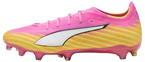 PUMA Unisex Ultra 6 PRO Firm Ground/Artifical Ground Football Boots, Poison Pink-PUMA White-Sun Stream-Bright Aqua-PUMA Black, 7 UK