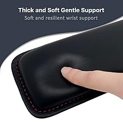 PU Black Wrist Rest Pad Ergonomic Support Cute