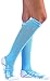 CPR 20-30 MmHg Compression Over the Calf Socks for Men/Women, Sky Blue, Small