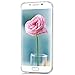 S6 Edge Case (Not for S6,S6 Edge Plus),Galaxy S6 Edge Case - Mavis's Diary 3D Handmade Bling Crystal Lovely Butterfly Fashion Champagne Rose Pattern with Shiny Sparkle Diamonds Hard PC Cover
