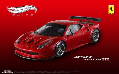 Ferrari 458 GT2 Hotwheels Elite – 1/18, Mattel, Neuve