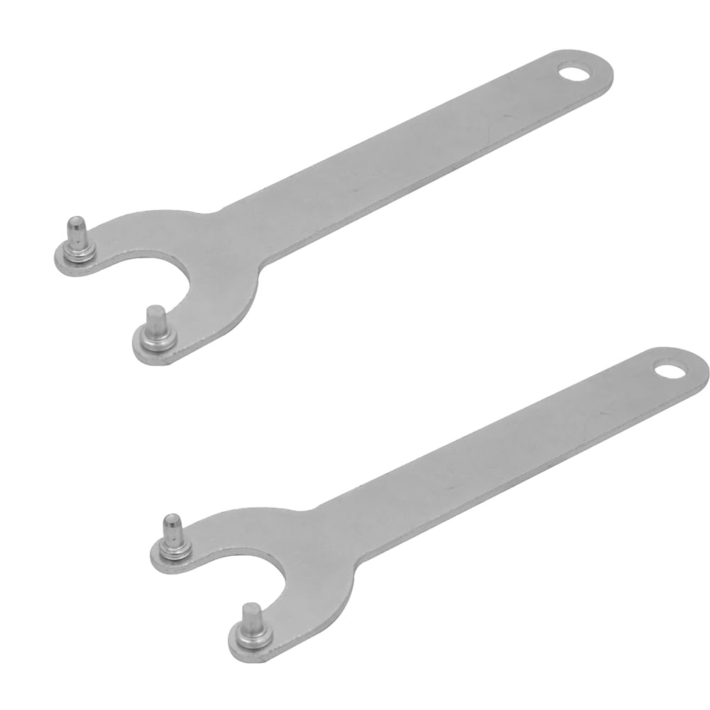 2 X Grinder Spanner Wrench 2 Pin Wrench for 125mm 150mm Grinders, Discs Clamping Tools Accessories
