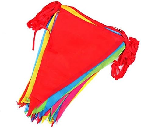 60 Metre Large Pennant Banner,90 Pcs Multicolor Grand Opening Flags Outdoor Material Fabric Bunting for Garden,Wedding,Birthday Party Decorations