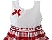 Sunny Fashion Girls Dress Red Tartan Sundress Size 7-8