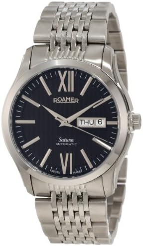 Roamer of Switzerland Women's 941637 41 53 90 Saturn Automatic Black Dial Stainless Steel Date Watch