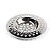 Sink Strainer 2.85 Inch - Bathroom & Kitchen Sink Drain Strainer - Tub Drain Hair & Food Catcher for Kitchen Sink and Bathtub, Stainless Steel, Pack of 3