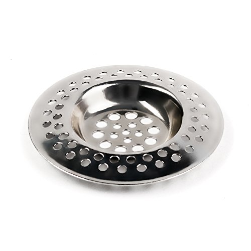 LinesOne Portable steel hair catcher, Standard strainer drain protector from clog for bathroom, kitchen, shower 3 inches
