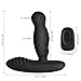 Vibrating Butt Plug Rotating Anal Sex Toys 16-Mode Rechargeable Prostate Massager Vibrators with Remote Control and Rotation and Heating Function for Men and Women