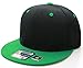 L.O.G.A. Plain Adjustable Snapback Hats Caps (Many Colors). Black/Green