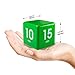 Datexx The Miracle TimeCube Timer Learning Combo for Teachers, Parents, Homeschoolers and Kids - White and Green