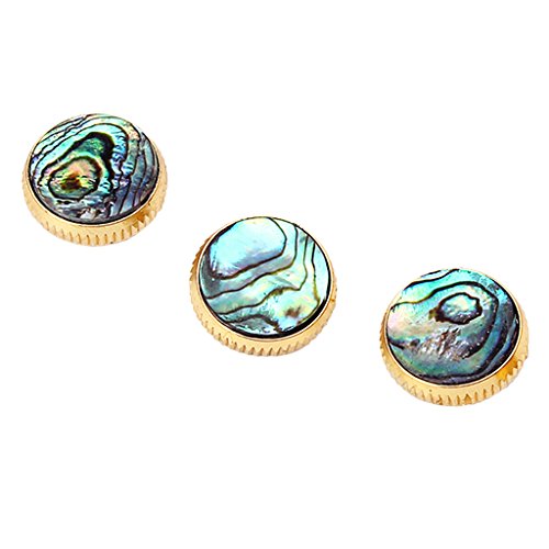 image for MonkeyJack Replacement Set of 3 Gold Plated Abalone Shell Inlays Trump