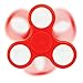 LED Glow Premium Fidget Spinner Toy for Stress Relief, ADHD, Anxiety, Boredom, EDM/Rave (Red)