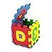 Kids EVA Foam Play Mat, 36 Pcs Baby Child Number Alphabet Puzzle Foam Maths Educational Toy Gift Puzzles - 4.72 x 4.72 inches/Pcs