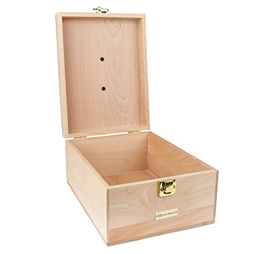 FootFitter Shoe Shine Valet Box with Shoe Rest - Genuine Hardwood Box for Shoe Care Supplies! - Thumbnail 3