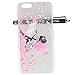 iPhone 6 Plus Case, iYCK Crystal Diamond Rhinestone Hard Rubber Back Skin Case Cover for Apple iPhone 6 Plus (5.5) - Horizontal Fairy Butterfly Floral