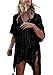 AUSELILY Women's Bathing Suit Cover up Beach Bikini Swimsuit Swimwear Crochet Dress