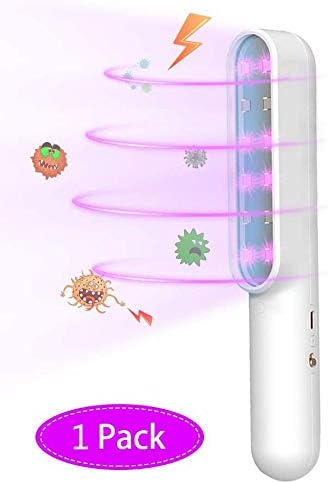 Voneta UV Disinfection Lamp Portable UV Sanitizer Disinfection Light Wand UV Germicidal Lamp, USB Charging for Sofa, Bed, Pillow, Car, Toilet, Pet
