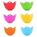 Alemozala 6 Pack Egg Poacher Cups Poached Egg Maker Egg Poaching Cups Silicone Poaching Pods Stovetop Egg Cooker BPA Free Microwave Dishwasher Safe Non-Stick Easy to Use