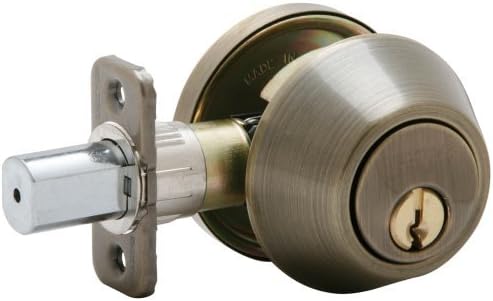 Dexter by Schlage JD60V609 Single-Cylinder Deadbolt, Antique Brass by Schlage Lock Company