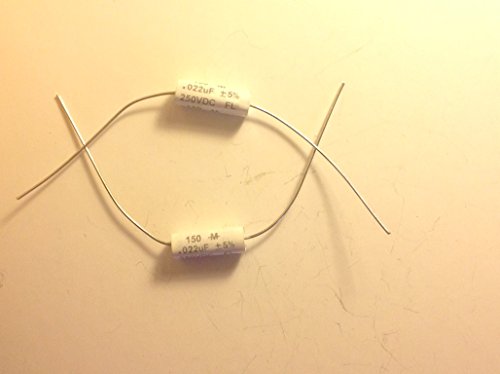 2 x .022uf 250v 5% CDE Mallory 150M Guitar Tone Capacitors