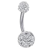 BodyJ4You Belly Button Rings Piercing with 1 Retainer