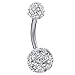 BodyJ4You Belly Button Rings Piercing with 1 Retainer