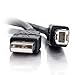 C2G 28104 5m USB Cable - USB 2.0 A to B Cable Black (16.4ft)