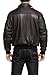 Landing Leathers Men's Air Force A-2 Goatskin Leather Flight Bomber Jacket, Dark Brown, X-Large