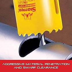 Starrett Bi-Metal Deep Cut Hole Saw with Arbor and