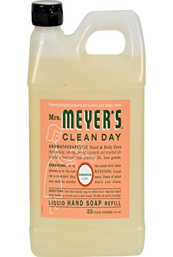 Mrs. Meyers Liquid Hand Soap Refill Liquid 33 Oz Geranium Scent (pack of 6)