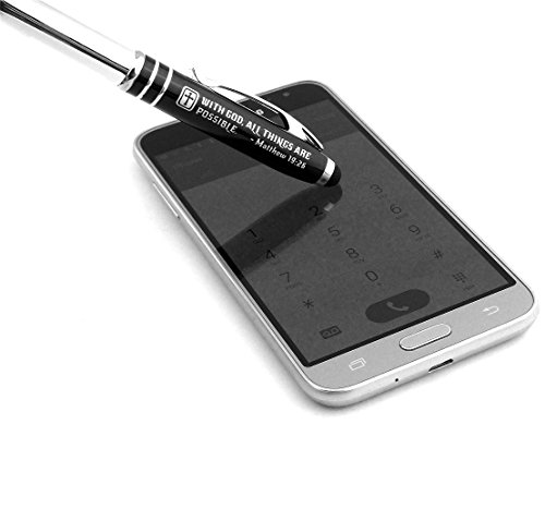 image for Inkstone Matthew 19:26 Engraved Pen Light with Stylus - 