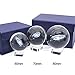 Omitfu 3 Inch/80MM Galaxy Ball Crystal Display Globe Full Sphere Glass Paperweight Fengshui with Clear Stand (Gifted Box Package)