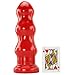 Doc Johnson American Bombshell - B-10 Tango - Vac-U-Lock and F Machine Compatible Dildo or Butt Plug - Cherry Bomb Red