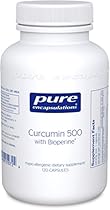 Pure Encapsulations - Curcumin 500 with Bioperine - Hypoallergenic Curcumin C3 Complex with Bioperine - 120 Capsules